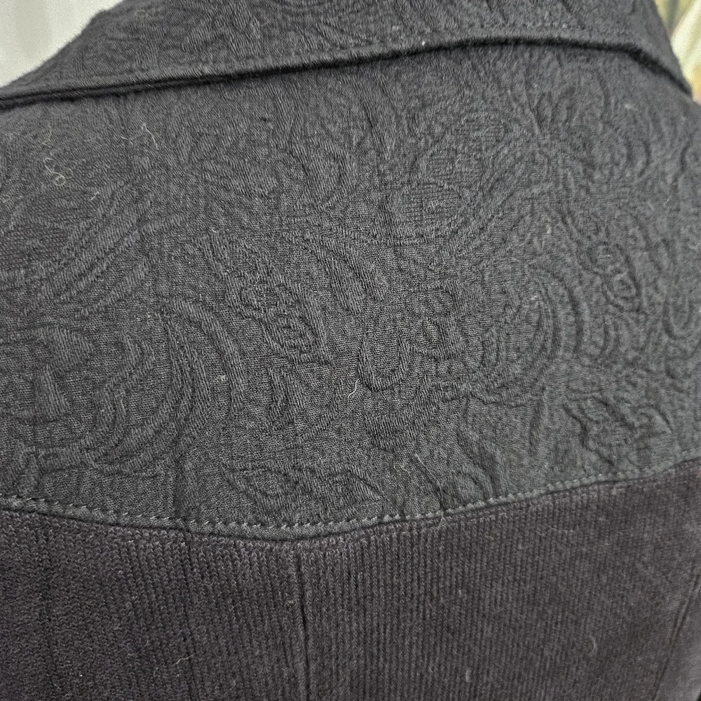 Vintage Free People Womens Size 4 Button Front Long Sleeve Black Jacket U Y2K - Picture 5 of 14